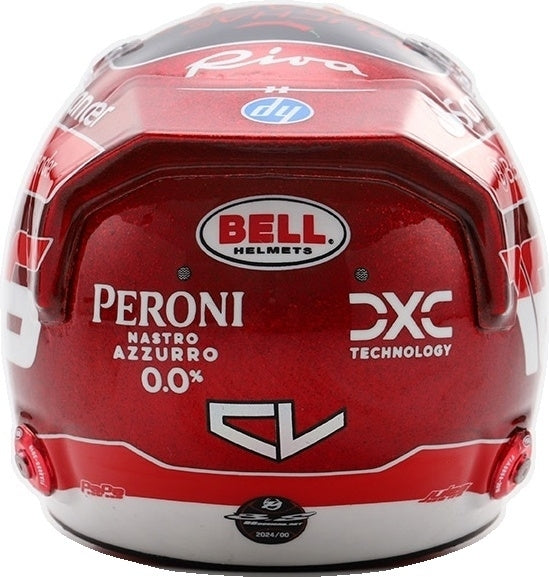 Charles Leclerc Abu Dhabi GP 2024 Helmet 1:5 Looksmart Model (view 5)