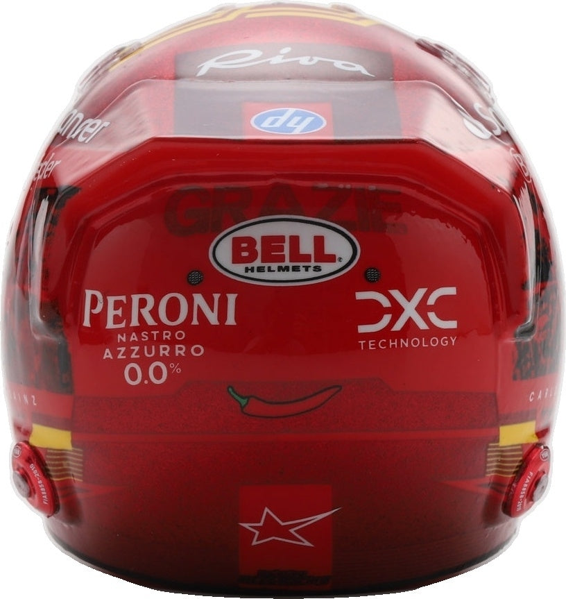 Carlos Sainz Abu Dhabi GP 2024 Helmet 1:5 Looksmart Model (view 5)