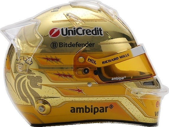 Lewis Hamilton Helmet Singapore GP 2025 1:5 Looksmart Model (view 5)