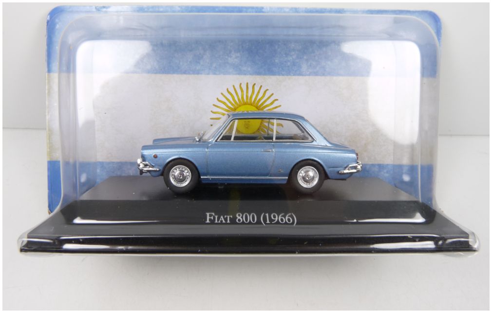 Fiat 800 Azulado Blue 1966 Unforgetable cars - Argentina 1:43 – diecast model (view 3)