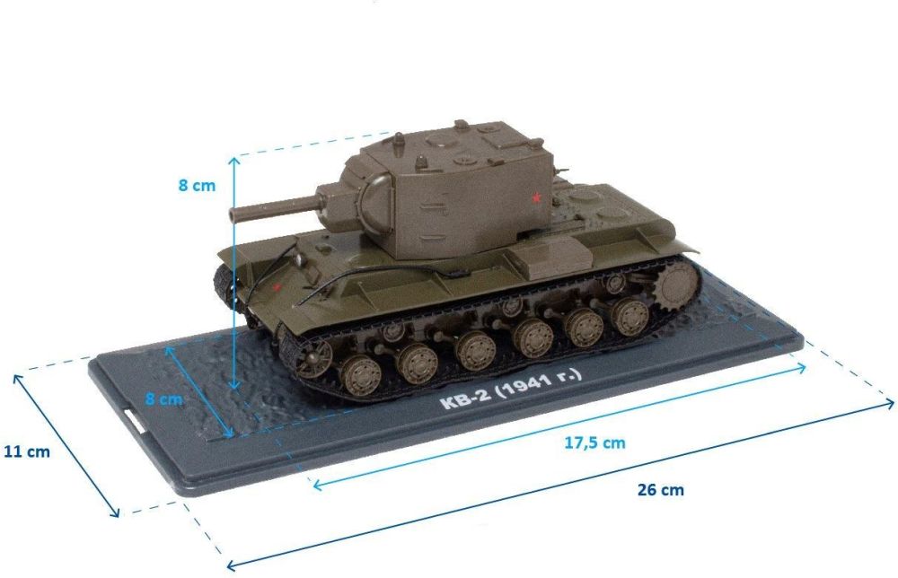 KV-2 - 1941 (KB-2 1941) 1:43 Tank Collection (Box slightly squash) 1:43 – diecast model (view 2)