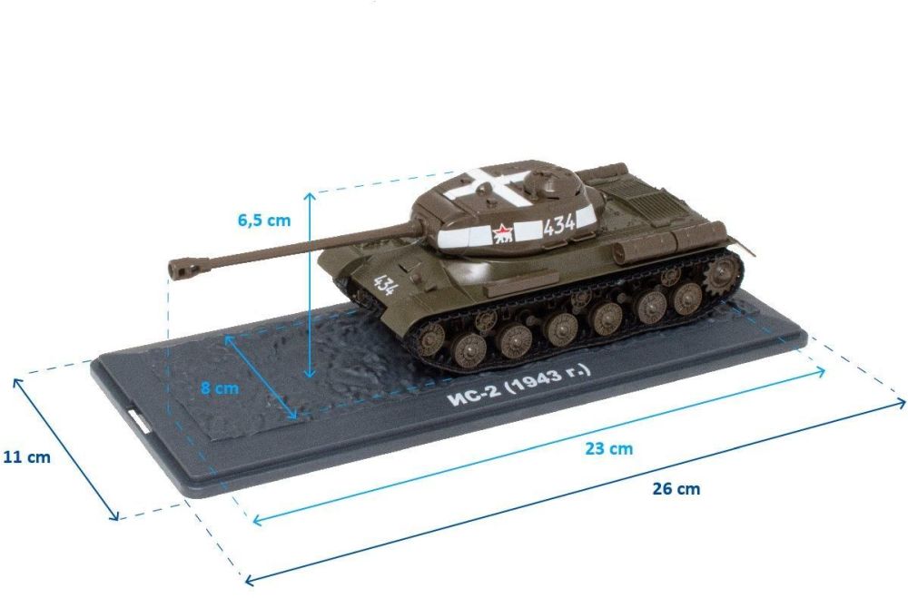 IS-2 - 1943 (NC-2 1943r) 1:43 Tank Collection (Box slightly squash) 1:43 – diecast model (view 2)