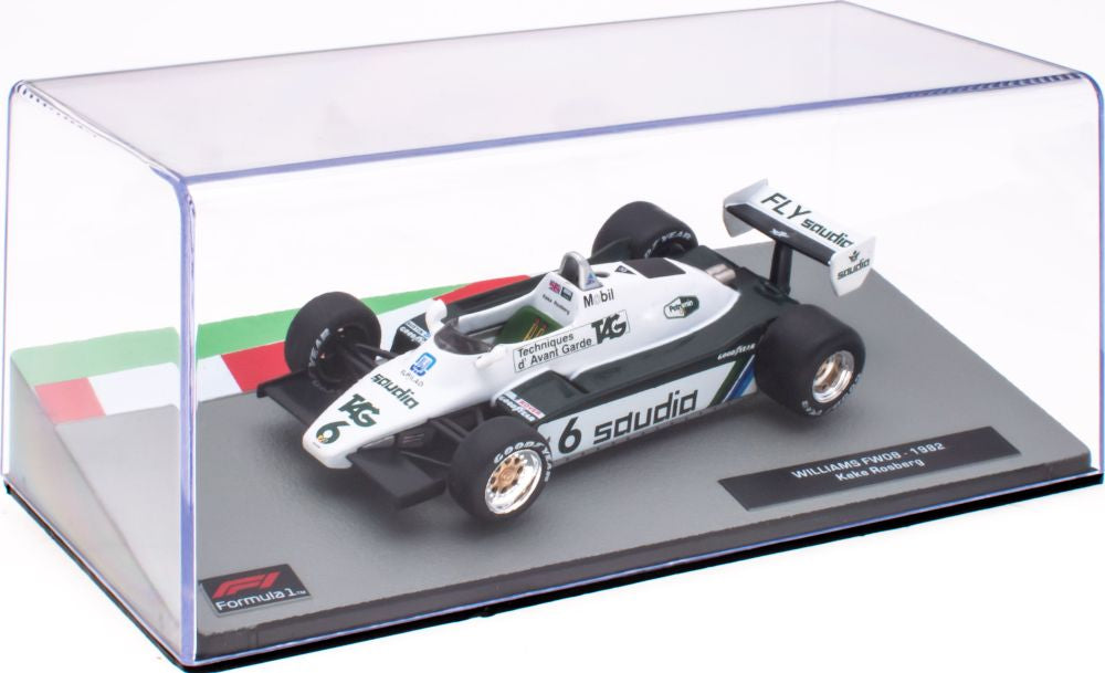 Available To Order – Williams FW08 - 1982 Keke Rosberg F1 Collection - Cased 1:43 (MAG NS116)