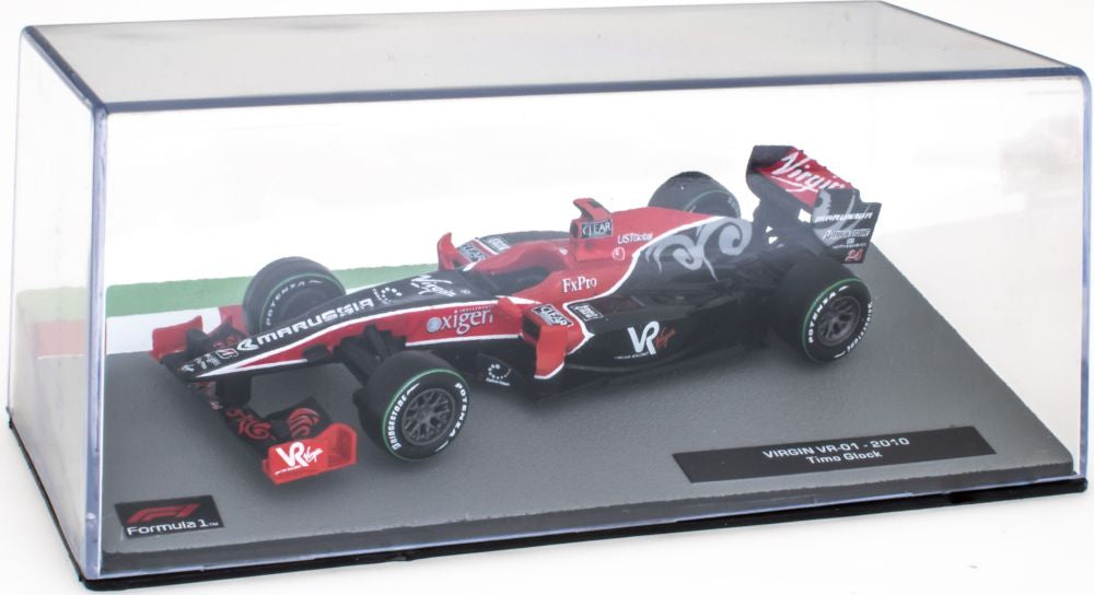 Available To Order – Virgin VR-01 - 2010 Timo Glock F1 Collection - Cased 1:43 Magazine Model Model (MAG NS120)