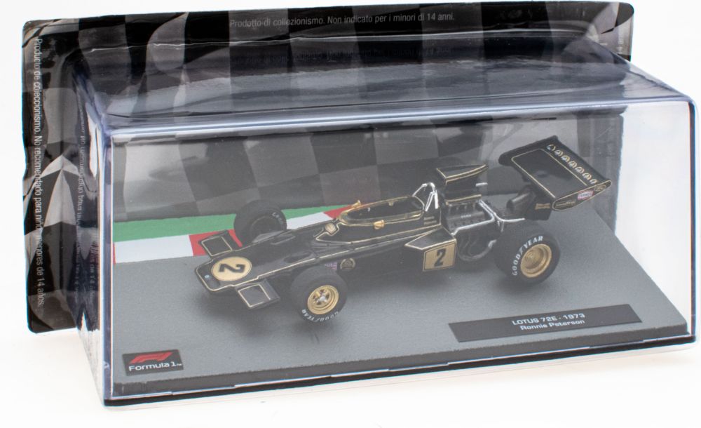 Lotus 72E - 1973 Ronnie Peterson F1 Collection - Cased 1:43 – diecast model (view 3)