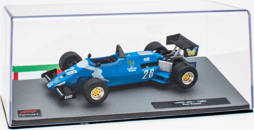 Ligier JS21 - 1983 Raul Boesel F1 Collection - Cased 1:43 – diecast model (view 2)