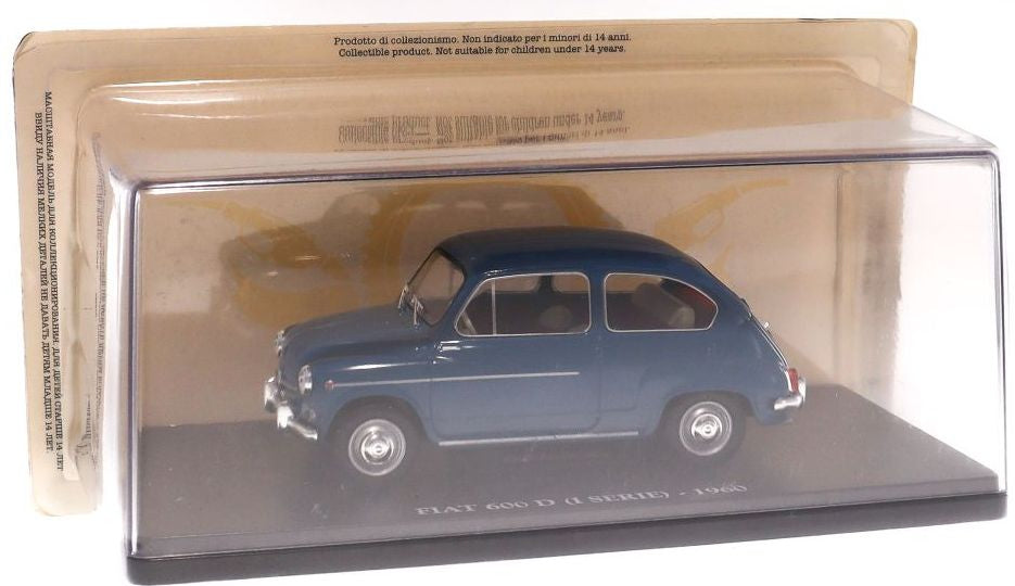 Fiat 600 D (I Serie) - 1960 1:24 European Vintage Cars - Cased 1:24 – diecast model (view 4)