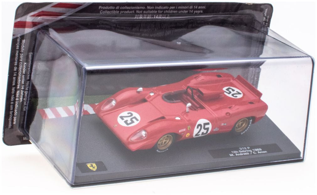 Ferrari 312 P - 12h Sebring 1969 - M. Andr Cased - Ferrari Racing Collection 1:43 – diecast model (view 3)