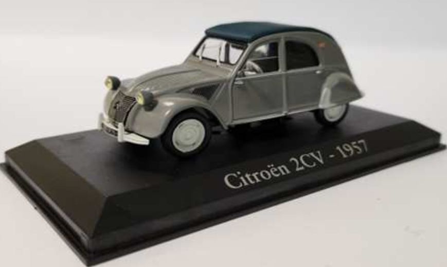 Citroen 2CV 1957 - Grey RBA Collection - cased 1:43 – diecast model (view 2)