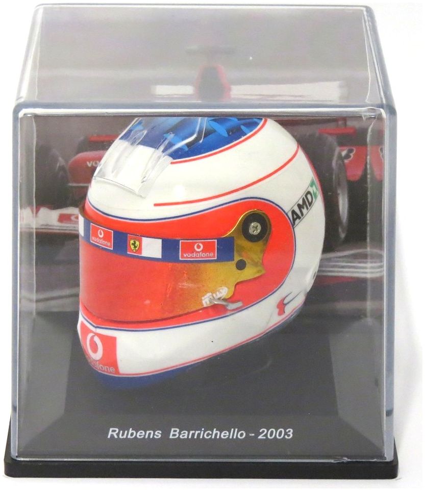 Rubens Barrichello - 2003 Ferrari F1 Helmet Collection 1:5 - Cased 1:5 – diecast model (view 2)