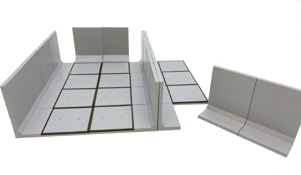 Available to Order – L-shaped Retaining Walls (Set of 10 pcs) 1:32 (MAR 2232)