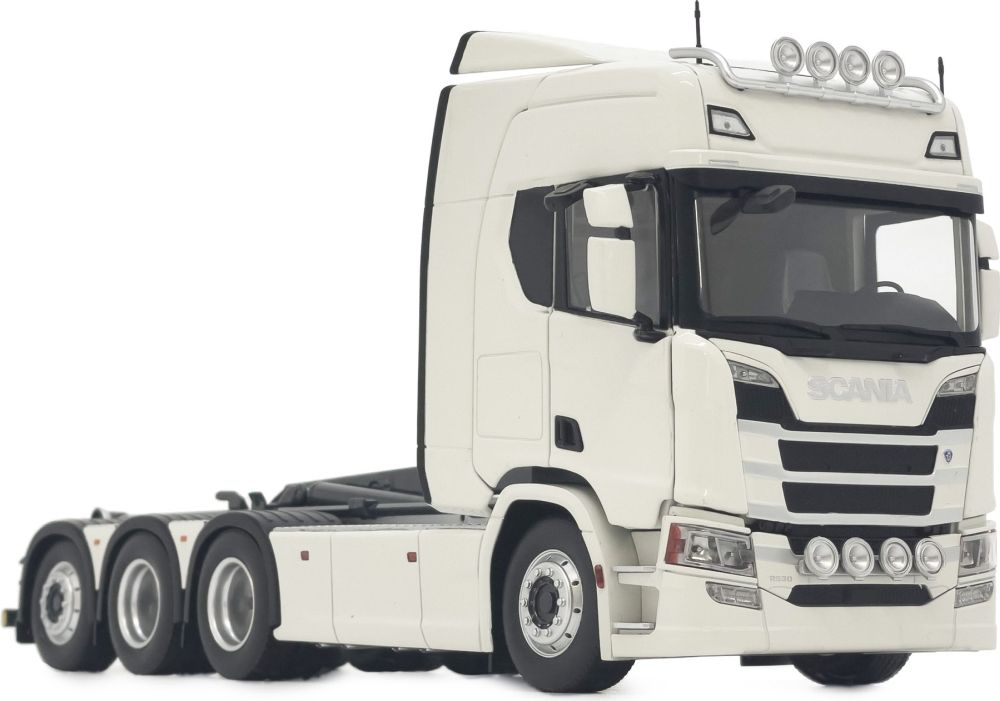 Available to Order – Scania R500 Series w/Meiller Hooklift White 1:32 (MAR 2307-01)
