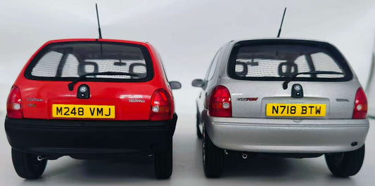 Available to Order – Vauxhall Corsa GSI Silver RHD UK Exclusive 1:18 (MCG 18846)