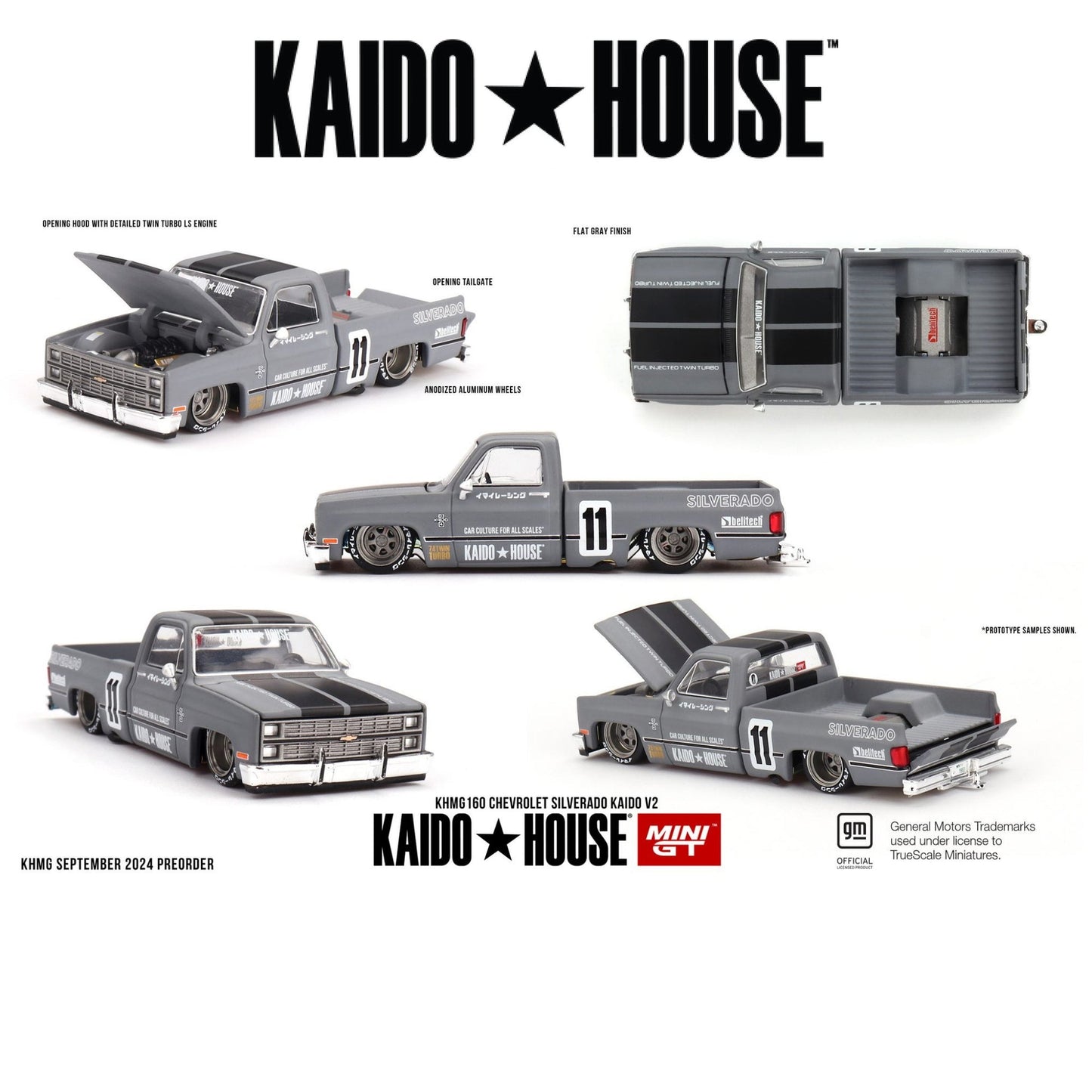 1:64 MINI GT MGTKHMG160 CHEVROLET SILVERADO KAIDO V2