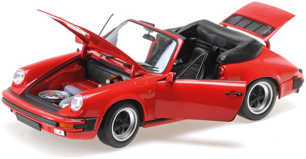 Porsche 911 Carrera Cabriolet 3.2 - 1983 Red 1:18 Minichamps Model (view 4)