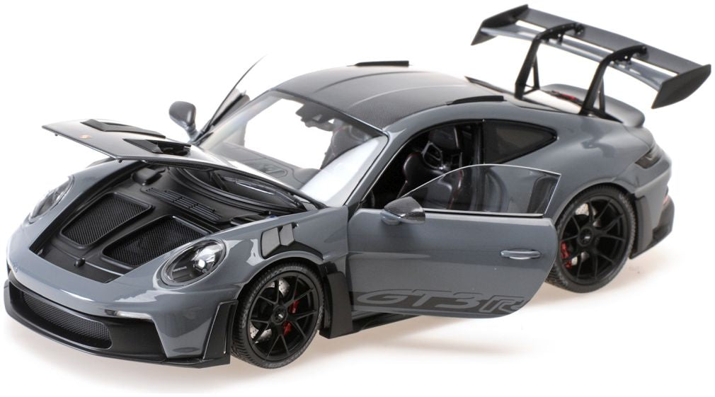MINICHAMPS Porsche 911 (992) GT3 RS 2024 Grey with Weissach Package Black Wheels Limited Edition 1:18 (110062024)