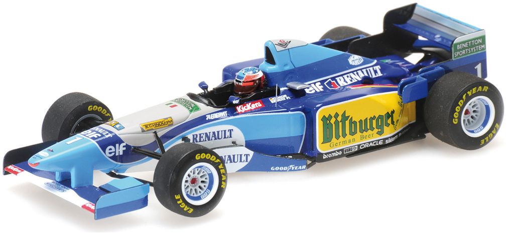 Benetton Renault B195 1995, M. Schumacher, Pacific Gp WC 1:43 Minichamps Model (view 2)