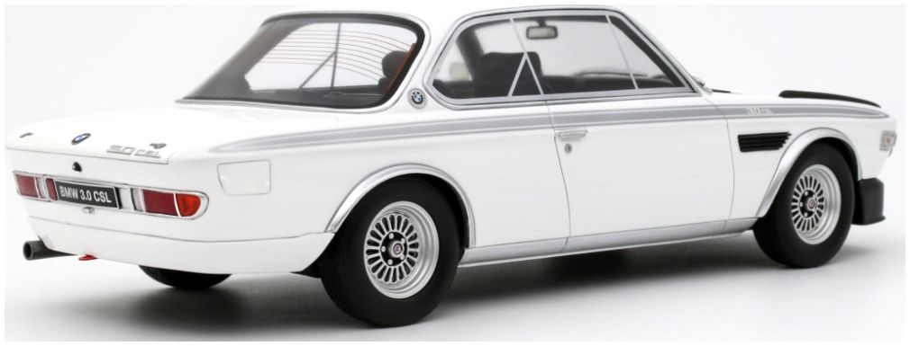 BMW 3.0 CSL Chamonix White 1972 1:18 Otto Mobile Model (view 2)