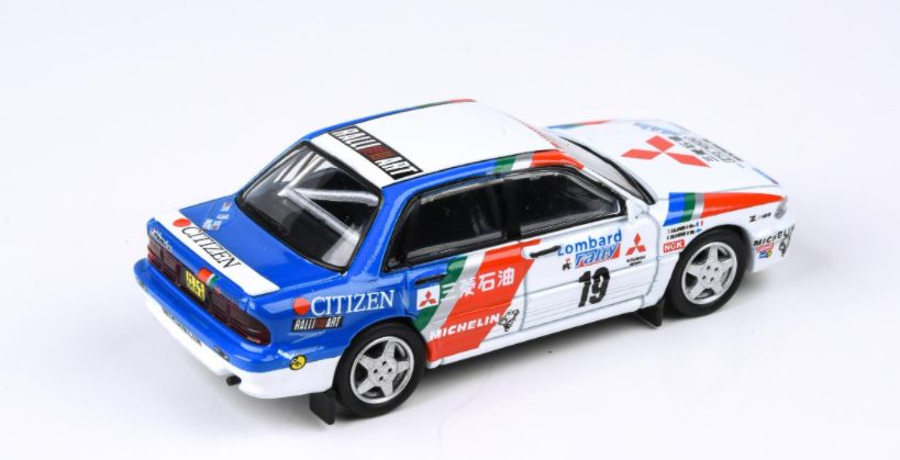 Available to Order – Mitsubishi Galant VR-4 #19 Lombard Rally RAC 1989 (LHD) 1:64 (PAR 55104)