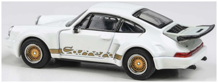 Porsche 911 Carrera RSR 3.0 Grand Prix White w/Photo Etch Wheels (LHD) 1:64 – diecast model (view 2)