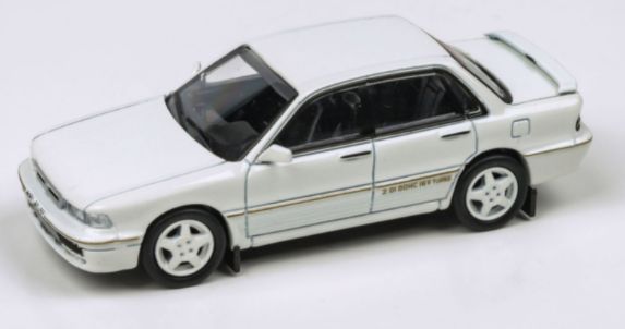 Available to Order – Mitsubishi Galant VR-4 Sophia White (RHD) 1:64 (PAR 65106)