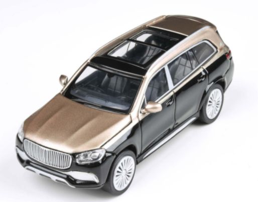 Available to Order – Mercedes Maybach GLS Obsidian Black/Gold (RHD) 1:64 (PAR 65303)
