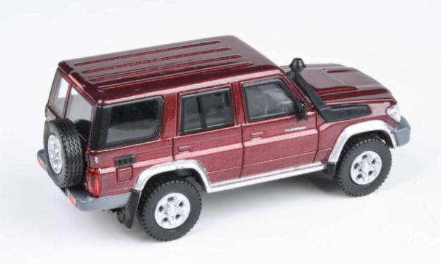 Available to Order – Toyota Land Cruiser 76 Merlot Red (RHD) 1:64 (PAR 65313)