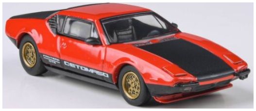 Available To Order – De Tomaso Pantera Red/Black Lights Down 1972 (RHD) 1:64 (PAR 65644)