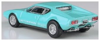 Available To Order – De Tomaso Pantera Verde Aqua 1974 (RHD) 1:64 (PAR 65645)
