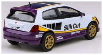 Available to Order – Honda Civic Type R EP3 Silk Cut 2001 (RHD) 1:64 (PAR 66351)