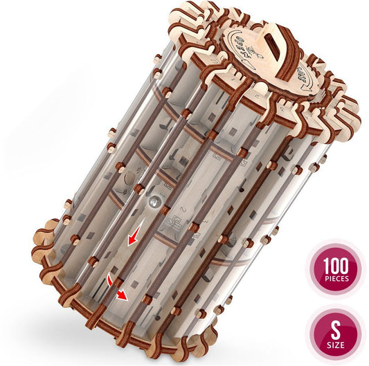 Available to Order – Labyrinth "Scroll & hole" - 100Pcs Puzzle Box (PWD 10701)