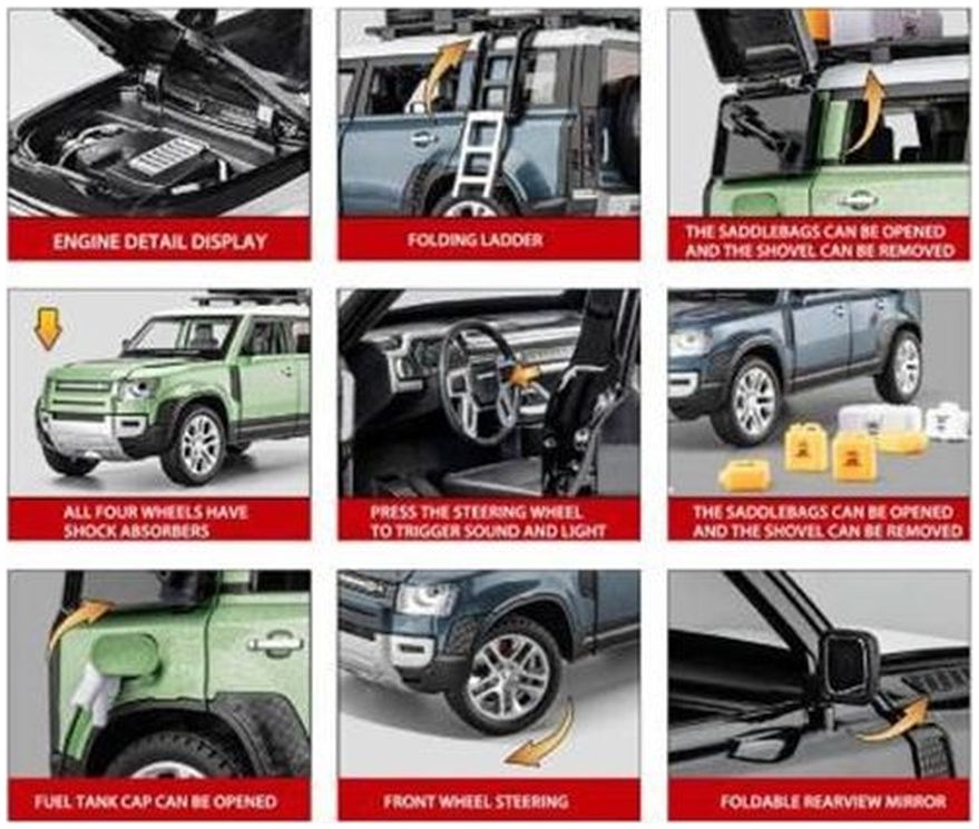 Available to Order – Land Rover Defender Outdoor Edition Green 1:24 (QXT 2403214G)