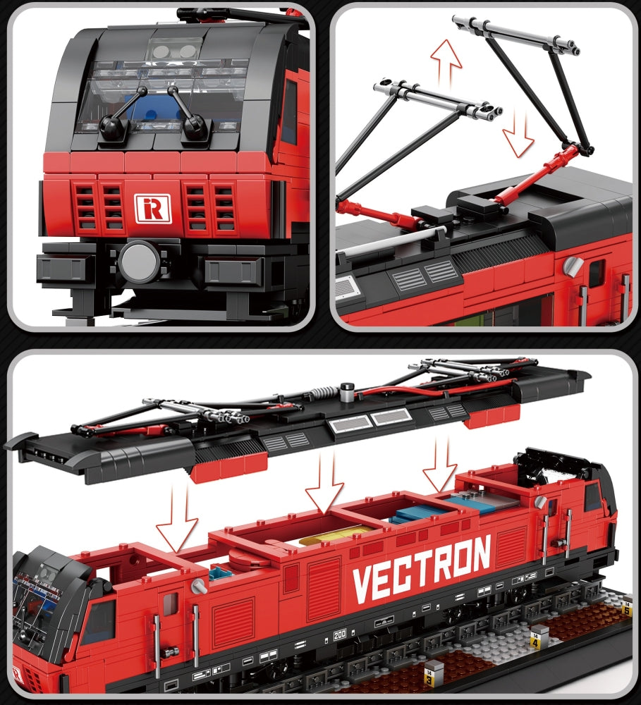 Available To Order – Vectron European Electric Passenger Train (1,889pcs) 51 CM Reobrix Model (REO 66019A)