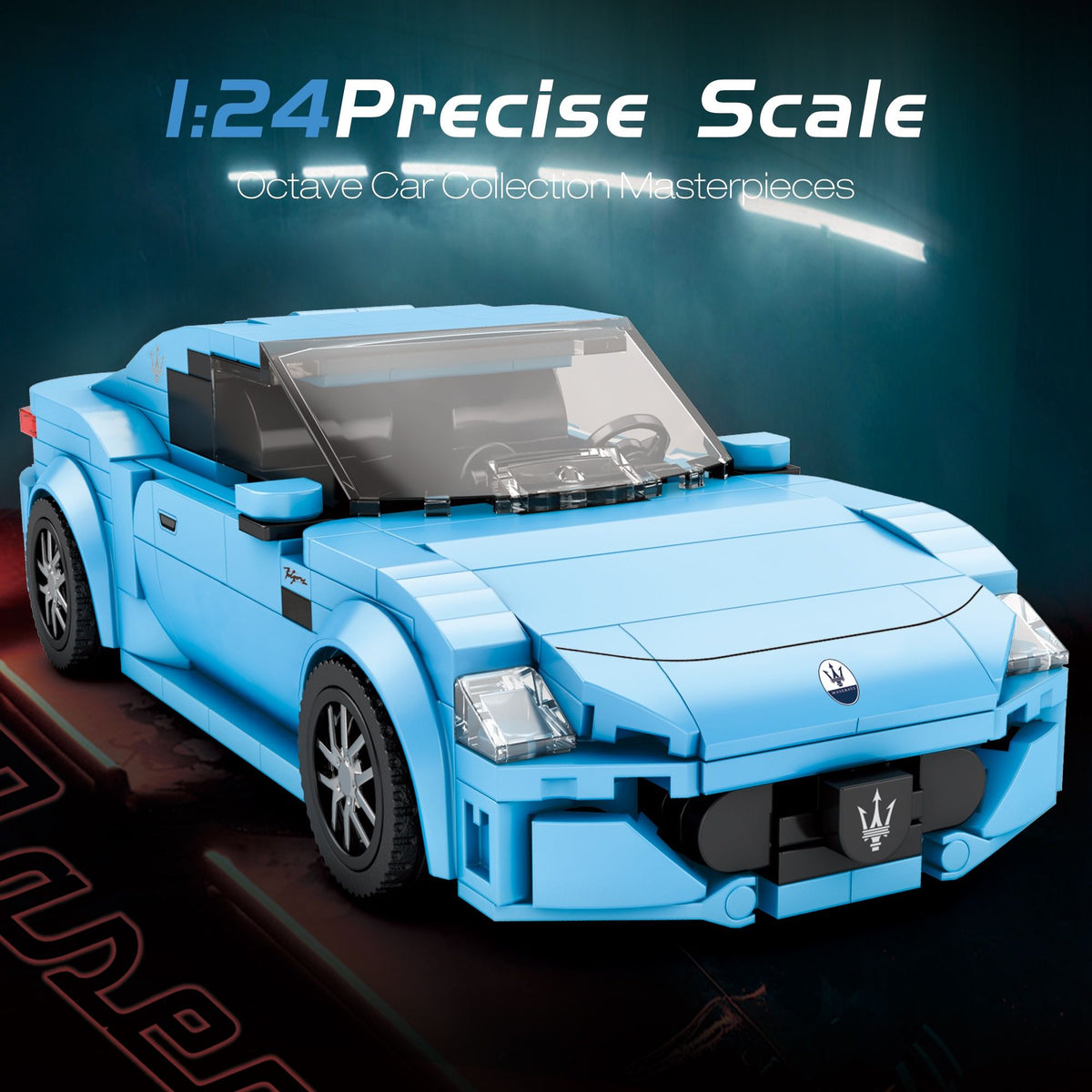 Available To Order – Maserati Granturismo Blue (384pcs) 1:24 Reobrix Model (REO 824)