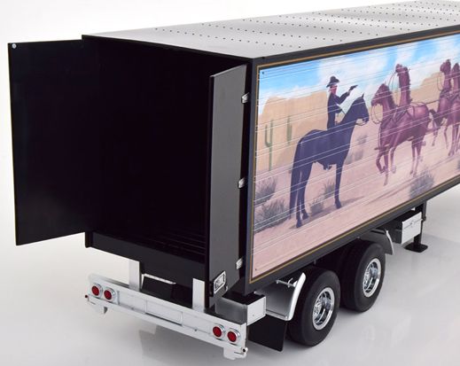 Truck Trailer Black/Decoration 1:18 Road Kings Model (view 2)