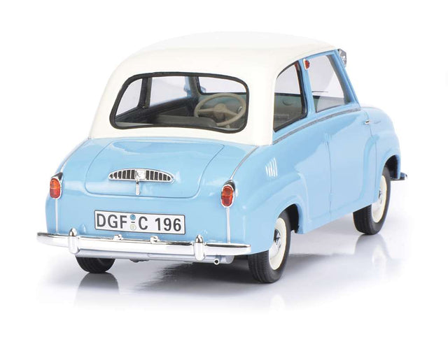 Available to Order – Goggomobil - Blue/White 1:18 Schuco Model (SHU 00096)