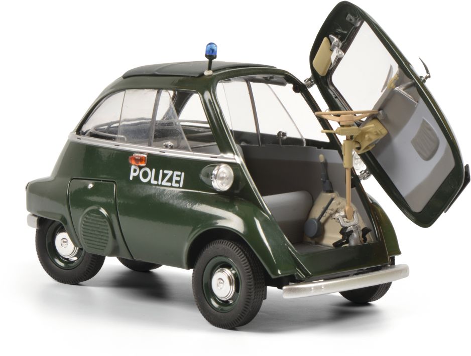 Available To Order – BMW Isetta Export 'police' Green 1:18 Schuco Model (SHU 00412)