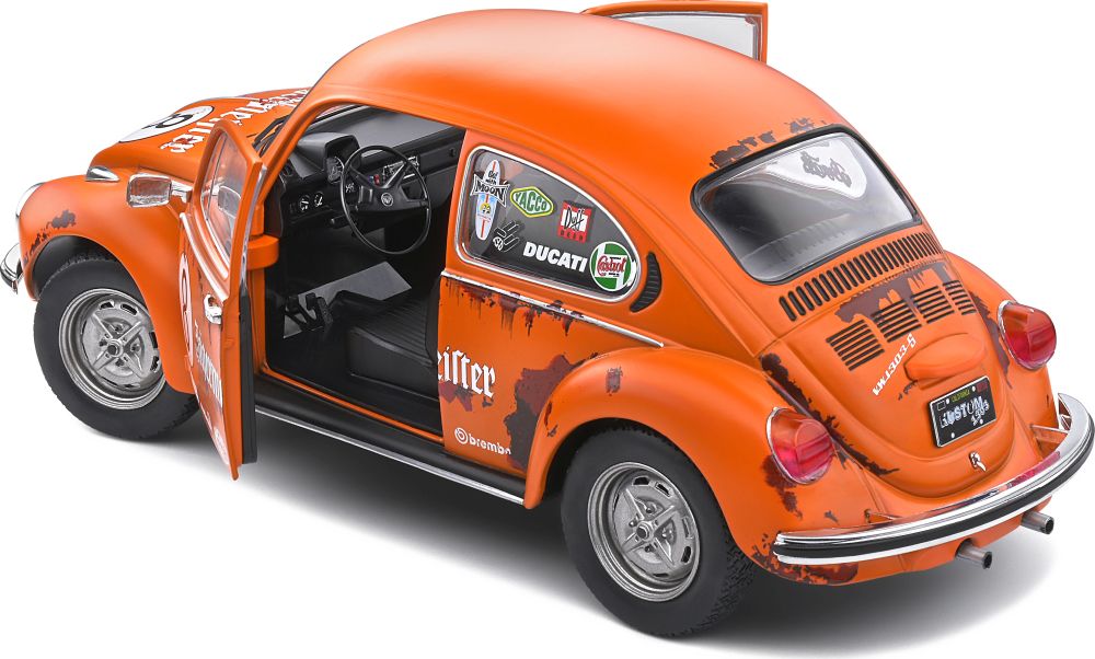 Available to Order – VW Beetle 1303 Jaegermeister Tribute Orange 1974 1:18 (SOL 1800518)