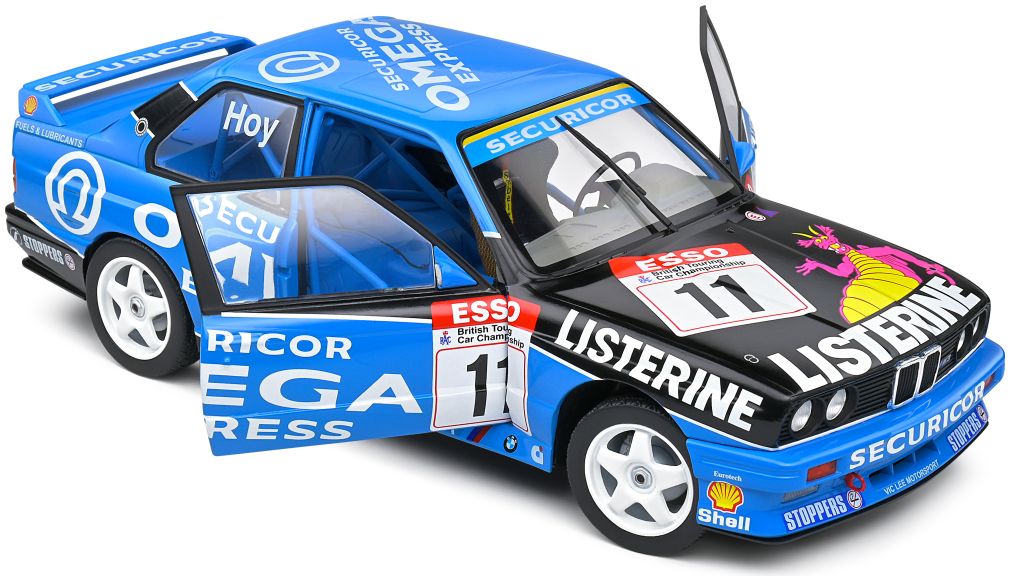 Available To Order – BMW E30 M3 Blue BTCC 1991 1:18 (SOL 1801522)