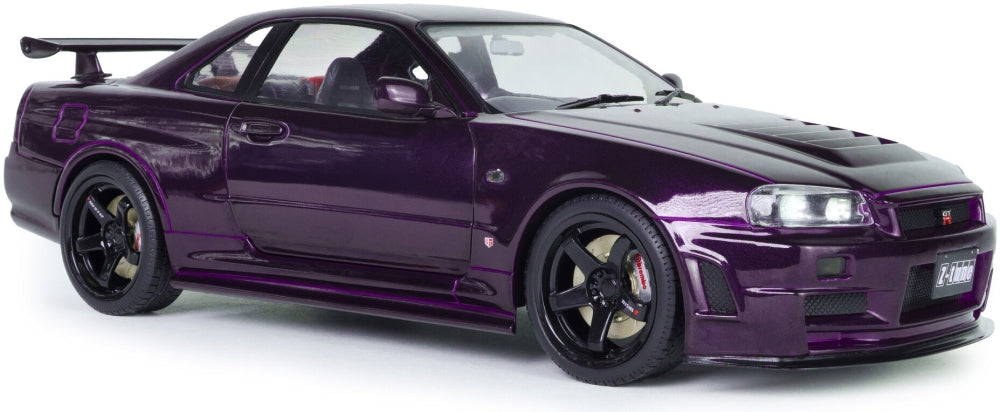 Available to Order – Nissan Skyline (R34) GT-R Z Tune Midnight Purple 1999 1:18 (SOL 1804311)