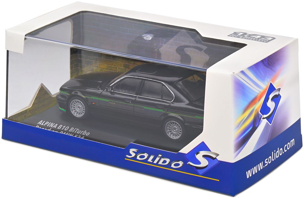 Available To Order – Alpina B10 Biturbo Black 1994 1:43 Solido Model (SOL 4310406)