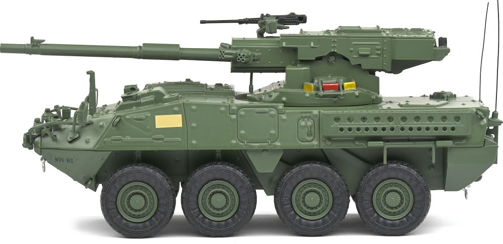 Available to Order – M1128 MGS Stryker Green Camo 1:48 Solido Model (SOL 4800203)