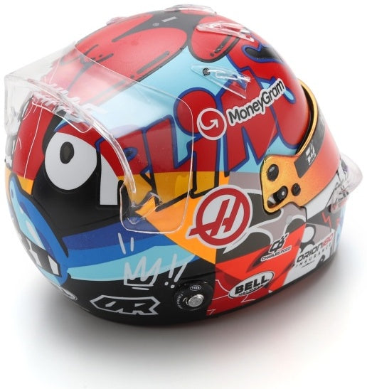 Available to Order – MoneyGram Haas F1 Team Esteban Ocon Miami GP 2025 Helmet 1:5 Spark Model (SPA 5HF210)