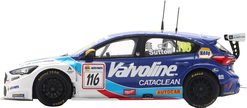 NAPA Racing UK #116 Ford Focus BTCC 2025 Silverstone Ashley Sutton Limited 500pcs 1:43 Spark Model (view 6)