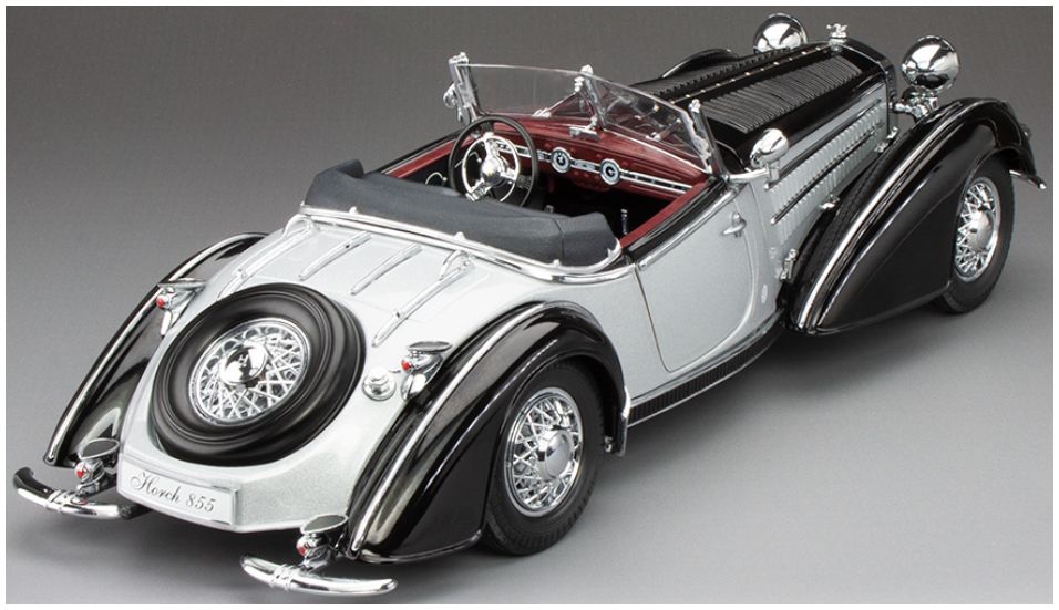 Available To Order – Horch 855 Roadster Black/Silver 1939 1:18 (SUN H2410)
