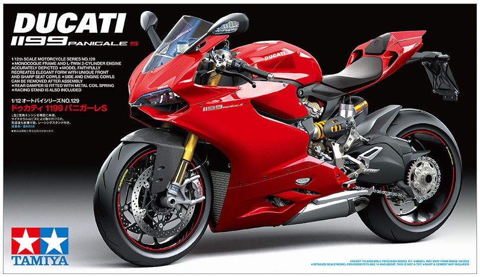 Available To Order – Ducati 1199 Panigale S 1:12 Tamiya Model (TAM 14129)