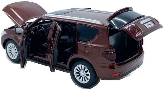 Nissan Patrol Y62 - Brown Lights and Sound & Pull Back 1:32 – diecast model (view 2)