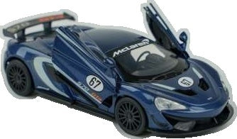 McLaren 570S GT4 #19 - Blue Lights and Sound & Pull Back 1:32 – diecast model (view 4)