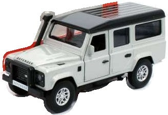 Available to Order – Land Rover Defender 110 - Indus Silver Pull Back 1:36 (TAY 36100011)