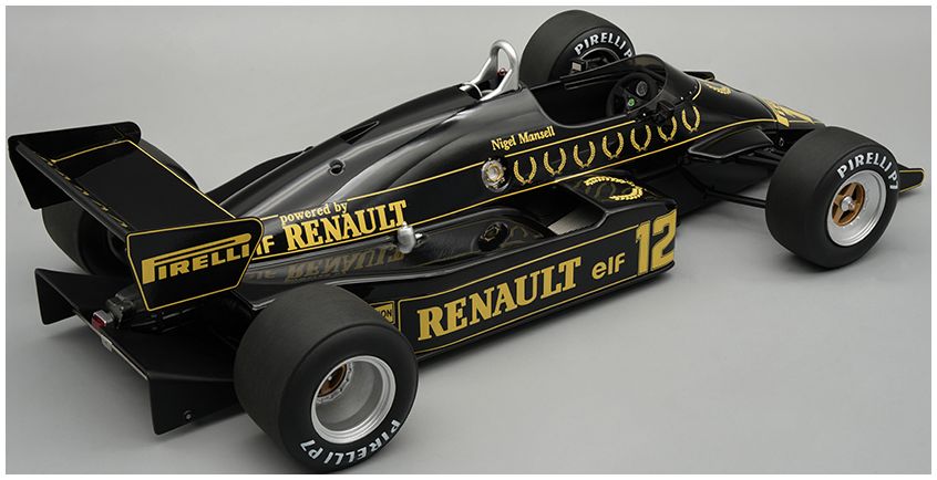 Available to Order – Lotus 94T 1983 British GP #12 Nigel Mansell w/Showcase 1:18 (TEC 18347C)